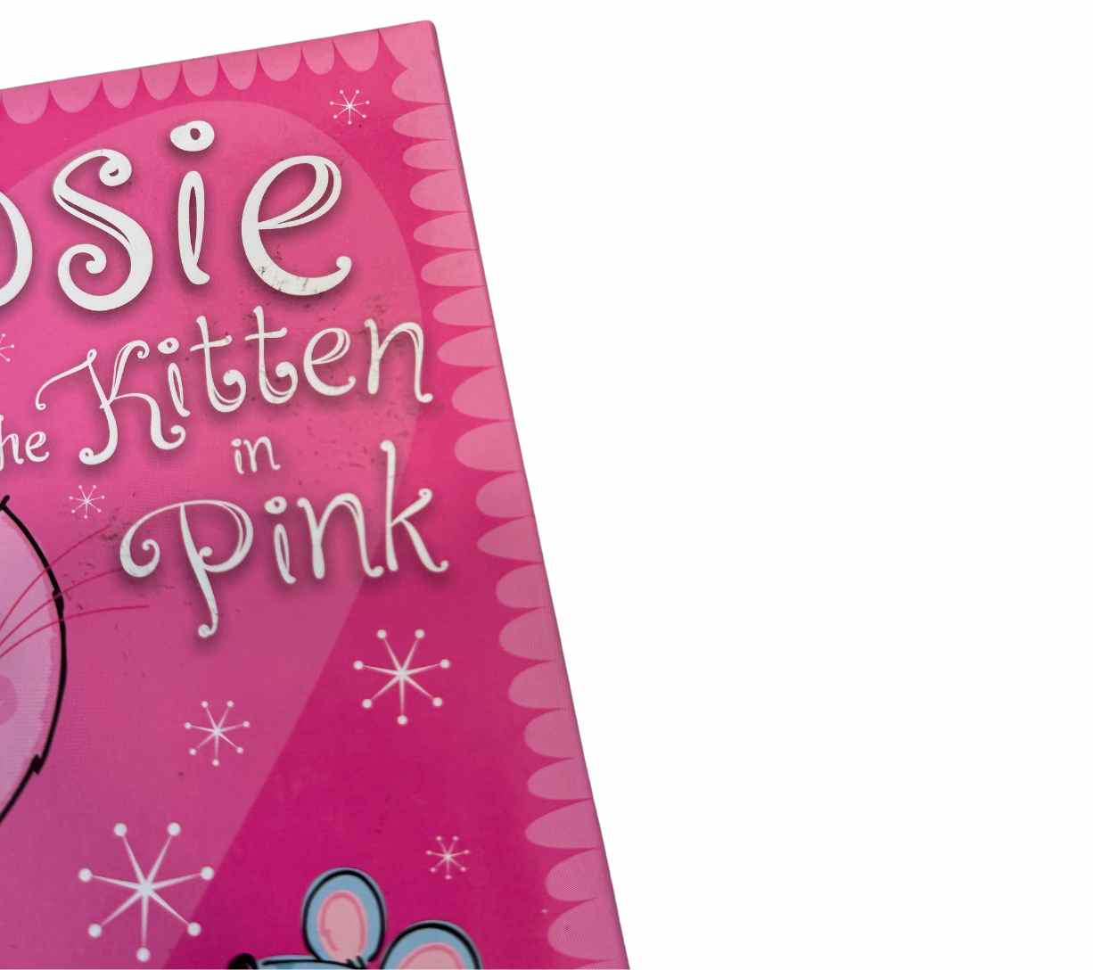 بوزي القطة الصغيرة باللون الوردي (مستعملة)