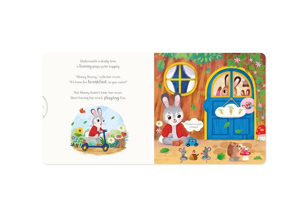 Push, Pull, Slide - Breakfast for Little Bunnies