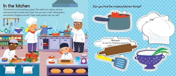 Let's Pretend - Chef's Kitchen (Book & Puzzle Pieces)