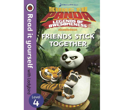 اقرأها بنفسك مع ليدي بيرد - كونغ فو باندا: الأصدقاء يلتصقون ببعضهم البعض (المستوى 4)
