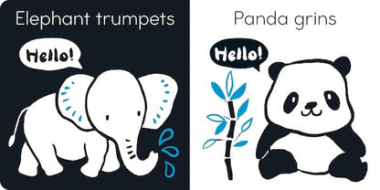 Hello Baby Animals! (A high-contrast book for babies)