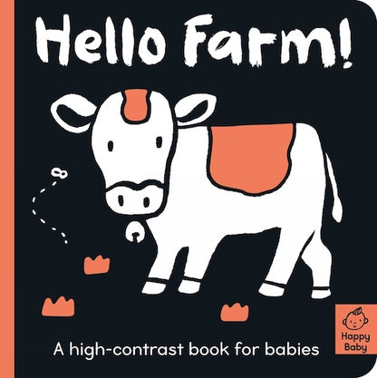 Hello Farm! (A high-contrast book for babies)