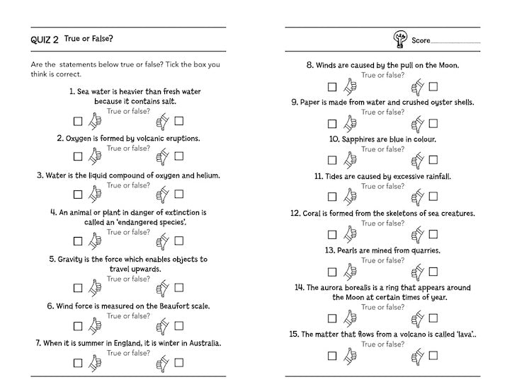 Quiz Book for Clever Kids