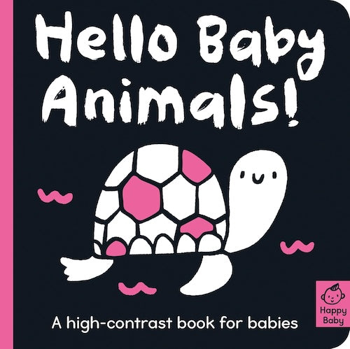 Hello Baby Animals! (A high-contrast book for babies)