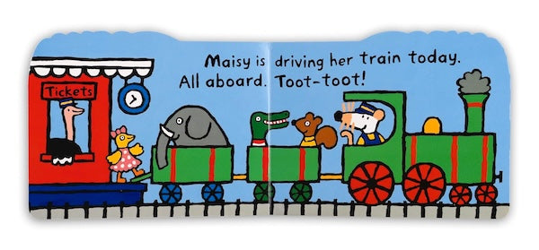 Maisy's Train: A Maisy Shaped Board Book