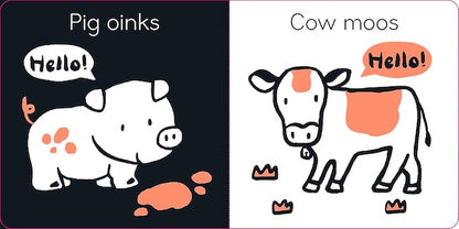 Hello Farm! (A high-contrast book for babies)