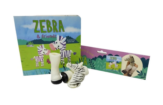 Animal Finger Puppet Book - Zebra & Friends