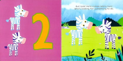Animal Finger Puppet Book - Zebra & Friends