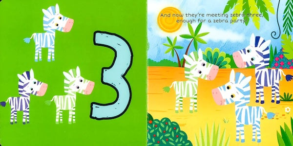 Animal Finger Puppet Book - Zebra & Friends