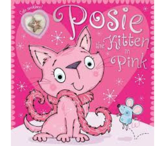 بوزي القطة الصغيرة باللون الوردي