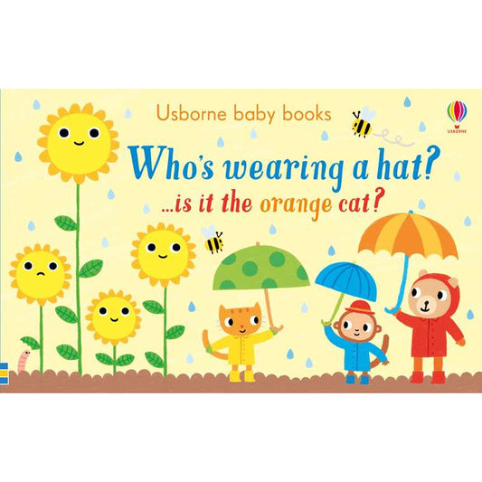 Who's wearing a hat? ...is it the orange cat? (Board Book)