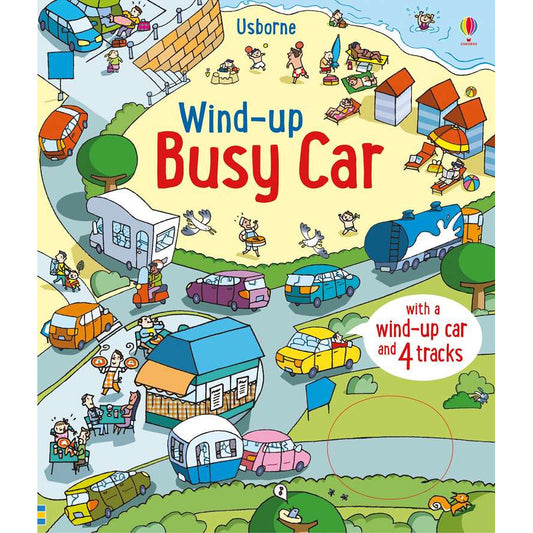 Wind-Up Busy Car (With a Wind-Up Car and 4 Tracks)